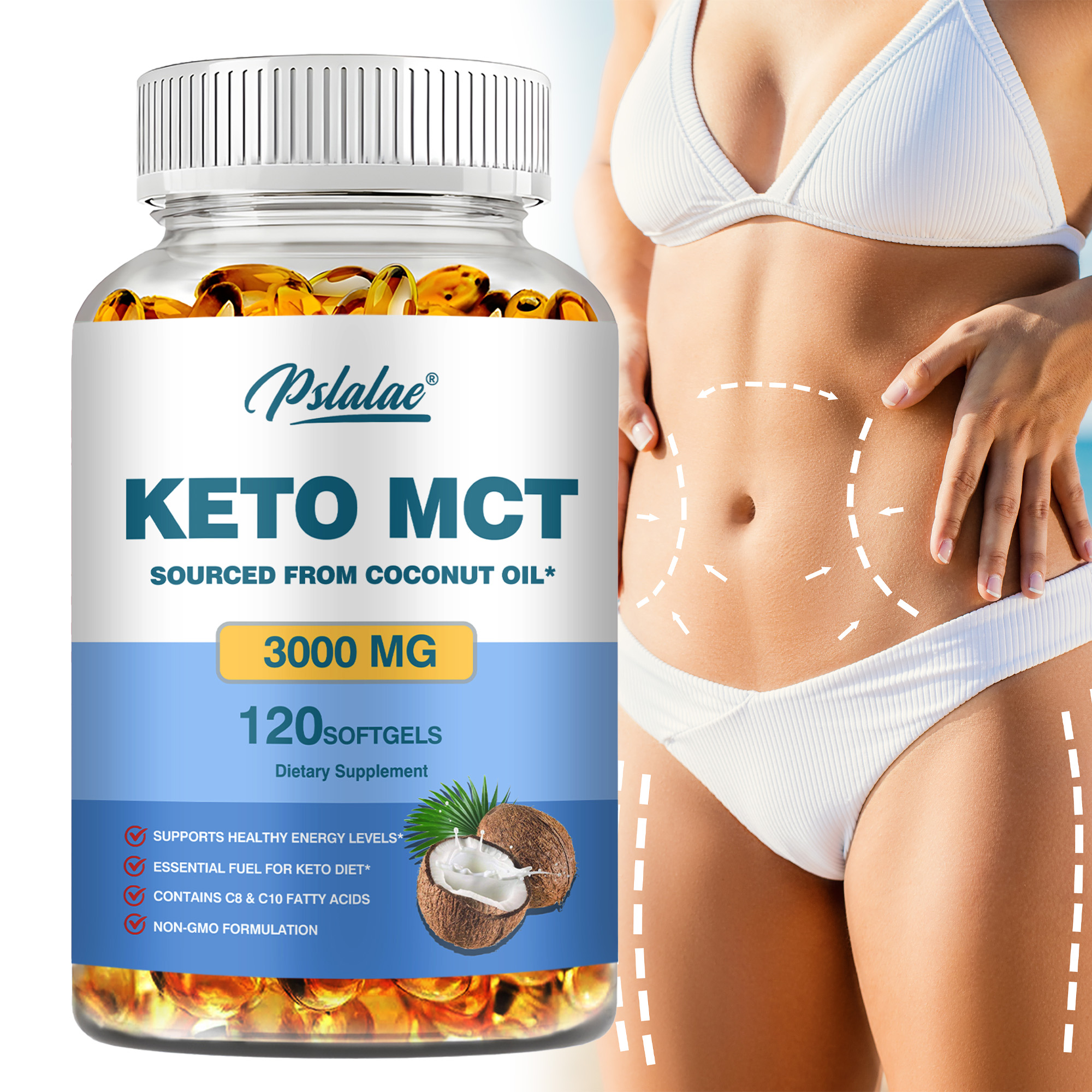 Mct Oil Coconut - Keto MCT Oil 3000 Mg Capsules
