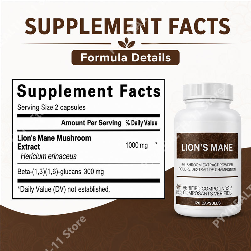 Lion’s Mane Mushroom Capsules  - Lion Mane Mushroom のレビューと価格