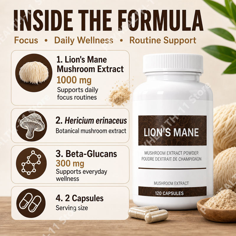 Lion’s Mane Mushroom Capsules  - Lion Mane Mushroom のレビューと価格