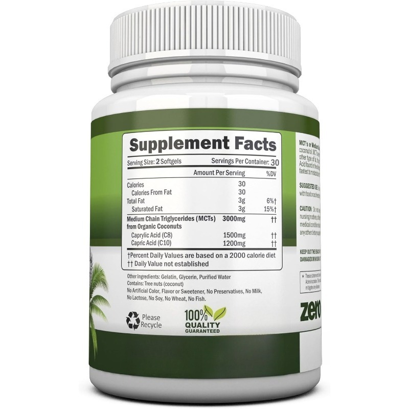 MCT oil, 3000 milligrams per s - Mct Oil Coconut のレビューと価格