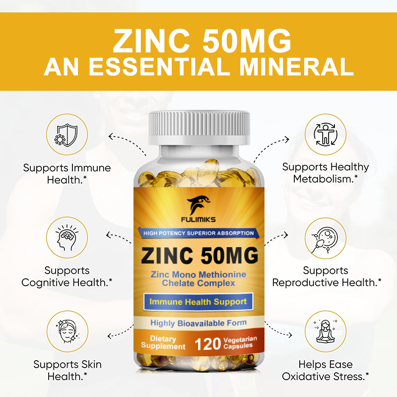 Premium  Pure Zinc Capsules 50 - Zinc Supplement 50Mg のレビューと価格