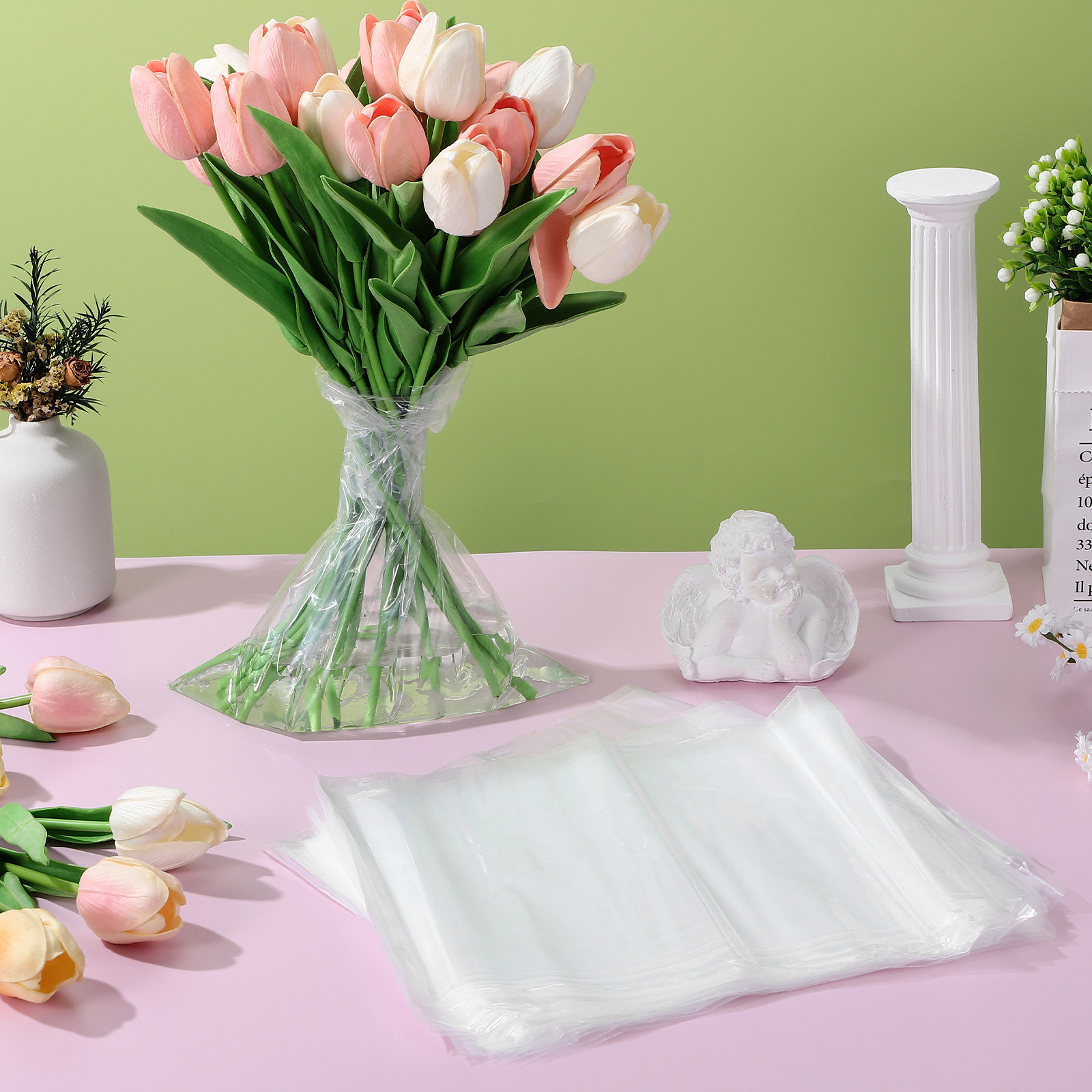 50pcs Flower Bags Plastic Fres - Nutrition & Fitness Coaching Fulham のレビューと価格