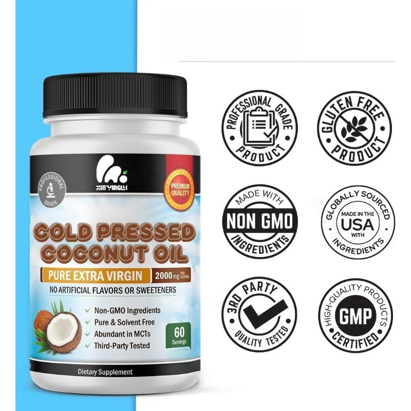 Coconut oil capsules 2000mg, r - Mct Oil Coconut のレビューと価格