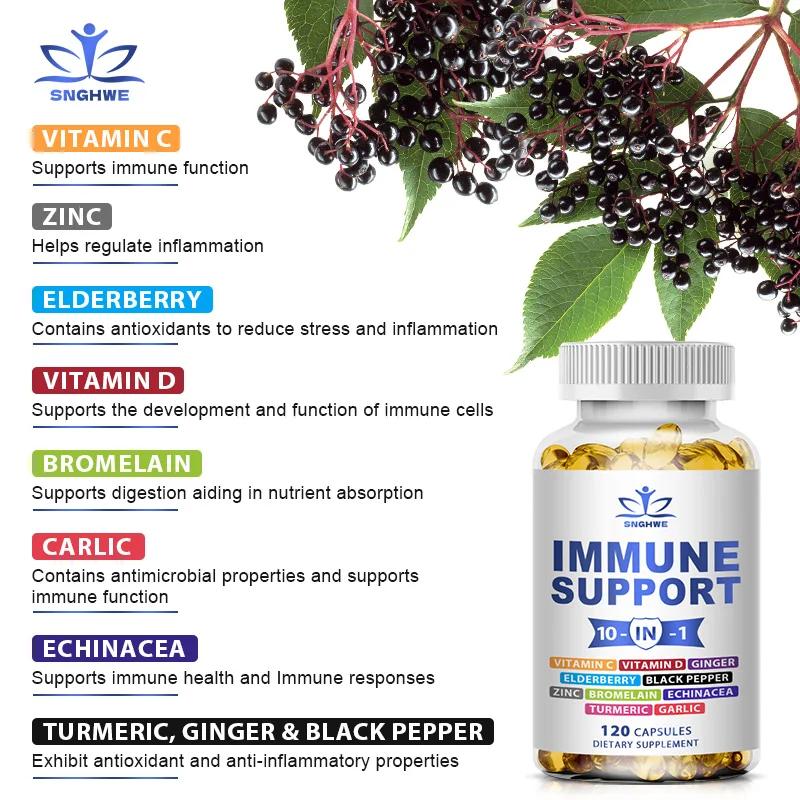 10-in-1 Immune Support Supplem - Zinc Supplement 50Mg のレビューと価格