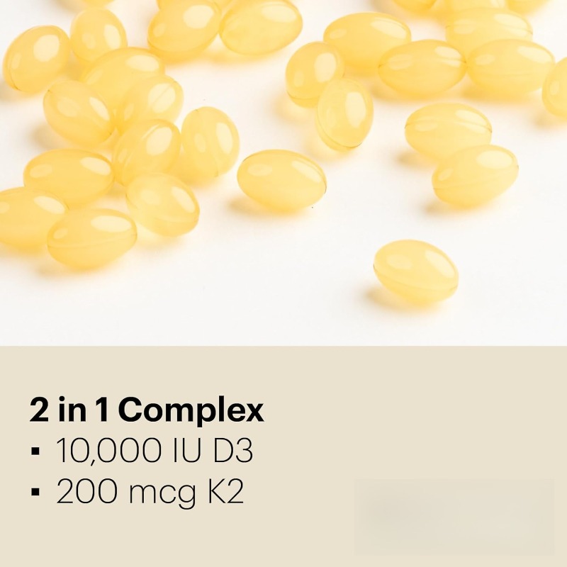 Vitamin D3+K2 capsules contain - Mct Oil Coconut のレビューと価格