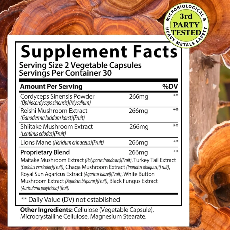Mushroom Supplement - Mushroom - Lion Mane Mushroom のレビューと価格