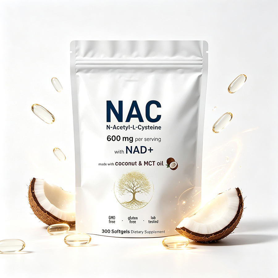 NAC 600mg Softgels with NAD+ C - Mct Oil Coconut のレビューと価格