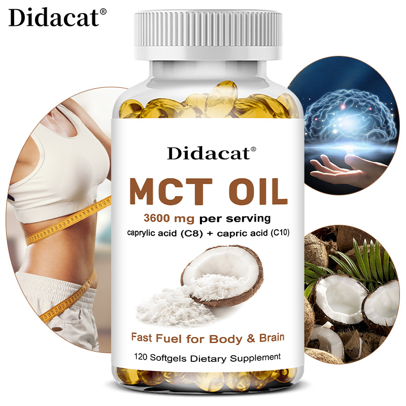 MCT Oil 3600 mg C8 C10 Capsule - Mct Oil Coconut のレビューと価格