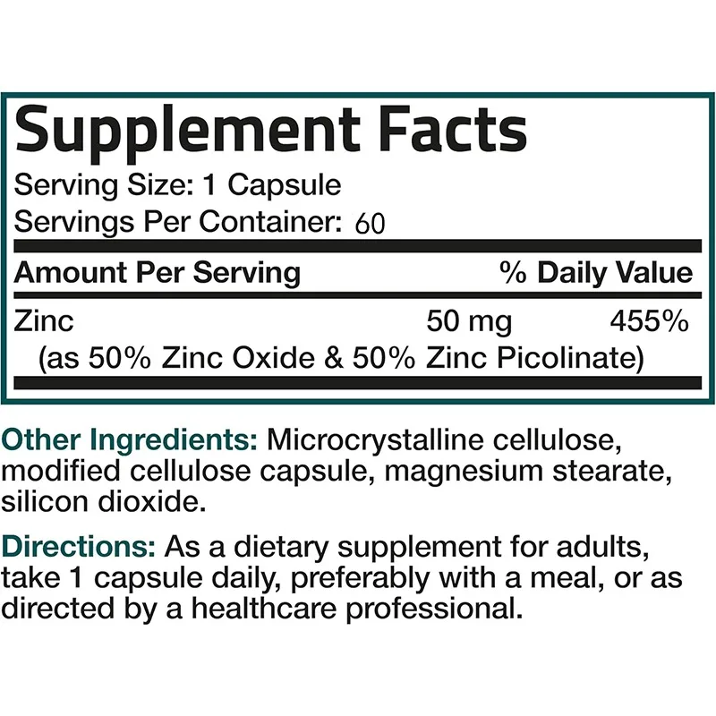 Zinc 50mg Complex High-perform - Zinc Supplement 50Mg のレビューと価格